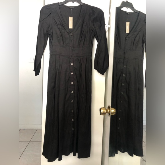 J Crew Stretch viscose-blend button-front midi dress - Picture 2 of 6